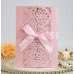 Black Holiday Invitation Card Iridescent Paper  Laser Cut Paper 